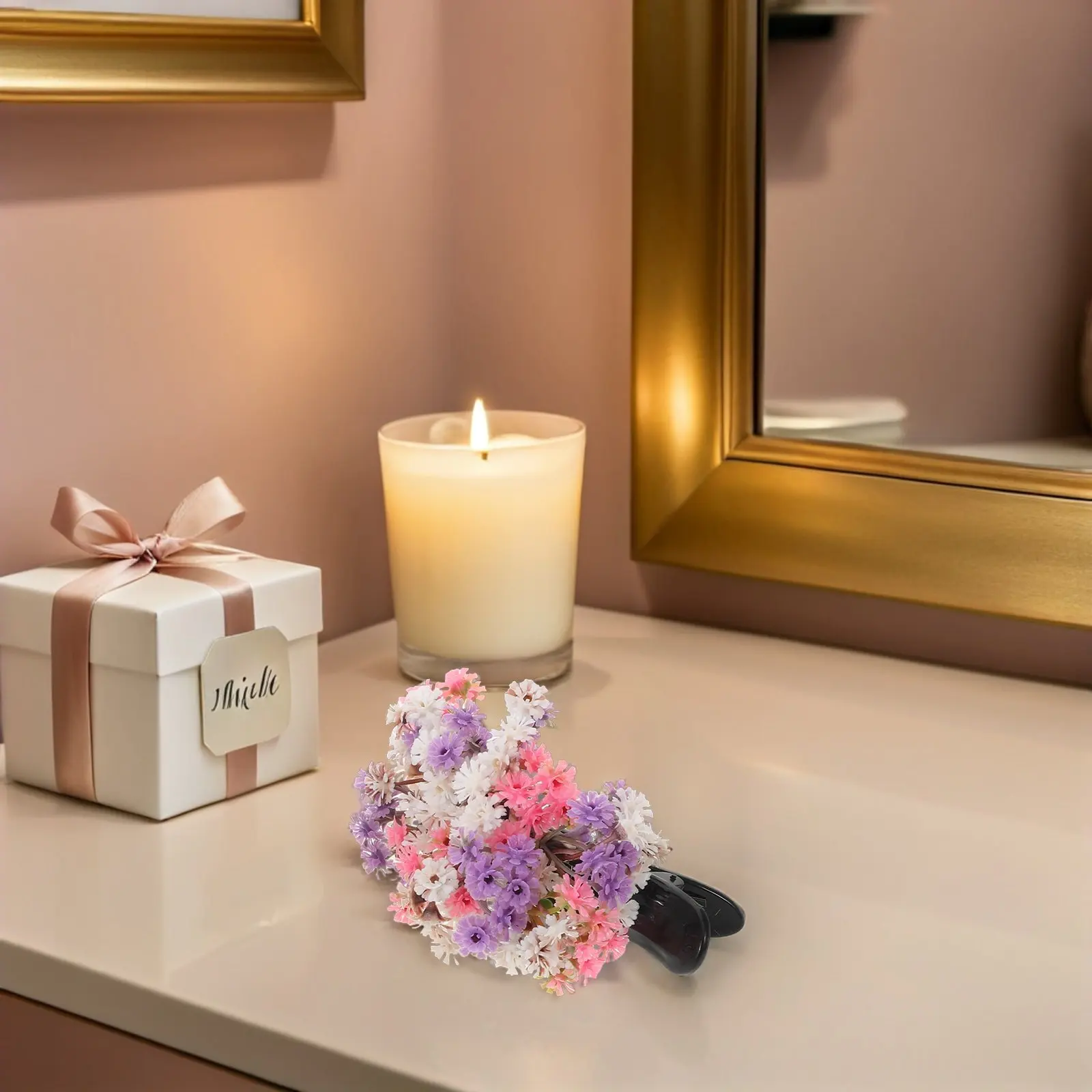 

2 шт. Заколки для волос с гипсофилой, элегантные заколки-уточки для женщин, декоративные цветочные аксессуары для волос для свадьбы и вечеринки