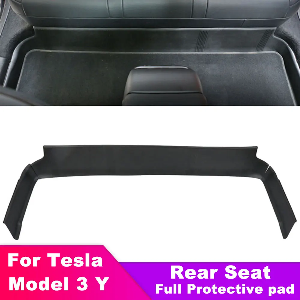 TPE Under Seat Side Full Protector Cover For Tesla Model 3 Y Anti-kick Protective Pad Guard Seat Rear Integrated Full Cushion