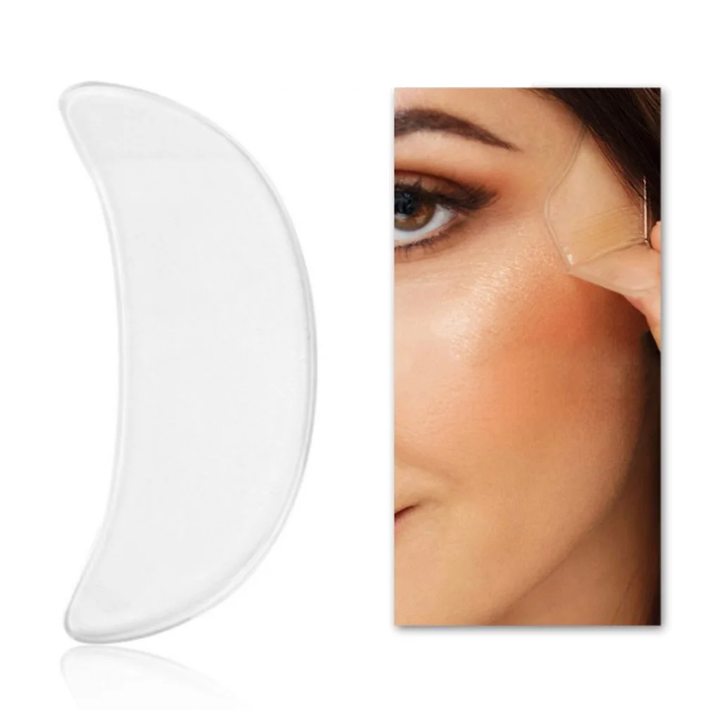 

1 Pair Silicone Eye Wrinkle Pads Reusable Reduce Skin Wrinkles Under Eye Patches Cleavage for Mouth and Eyes