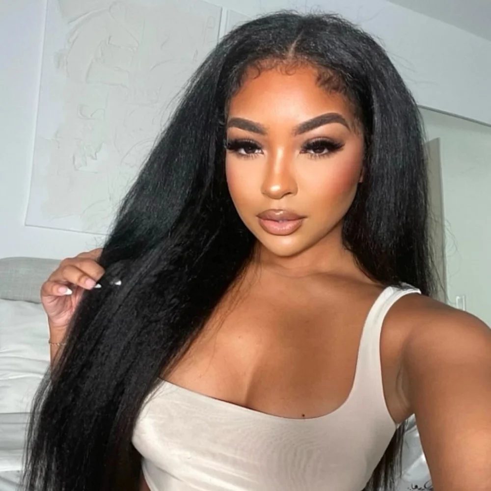 13 × 4 الدانتيل الشفاف الجبهة الباروكات شعر الإنسان غريب شعر طبيعي مفرود الباروكات 5 × 5 200 الكثافة قبل قطعها الباروكات للنساء 1B