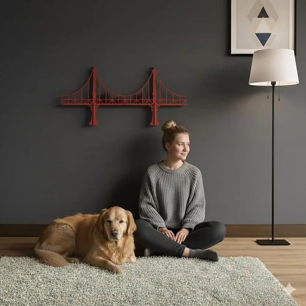 رف عائم معدني أحمر - رف حديد مزخرف للكتب والنباتات وديكور المنزل - شاشة عرض مثبتة على الحائط أو الطاولة #4