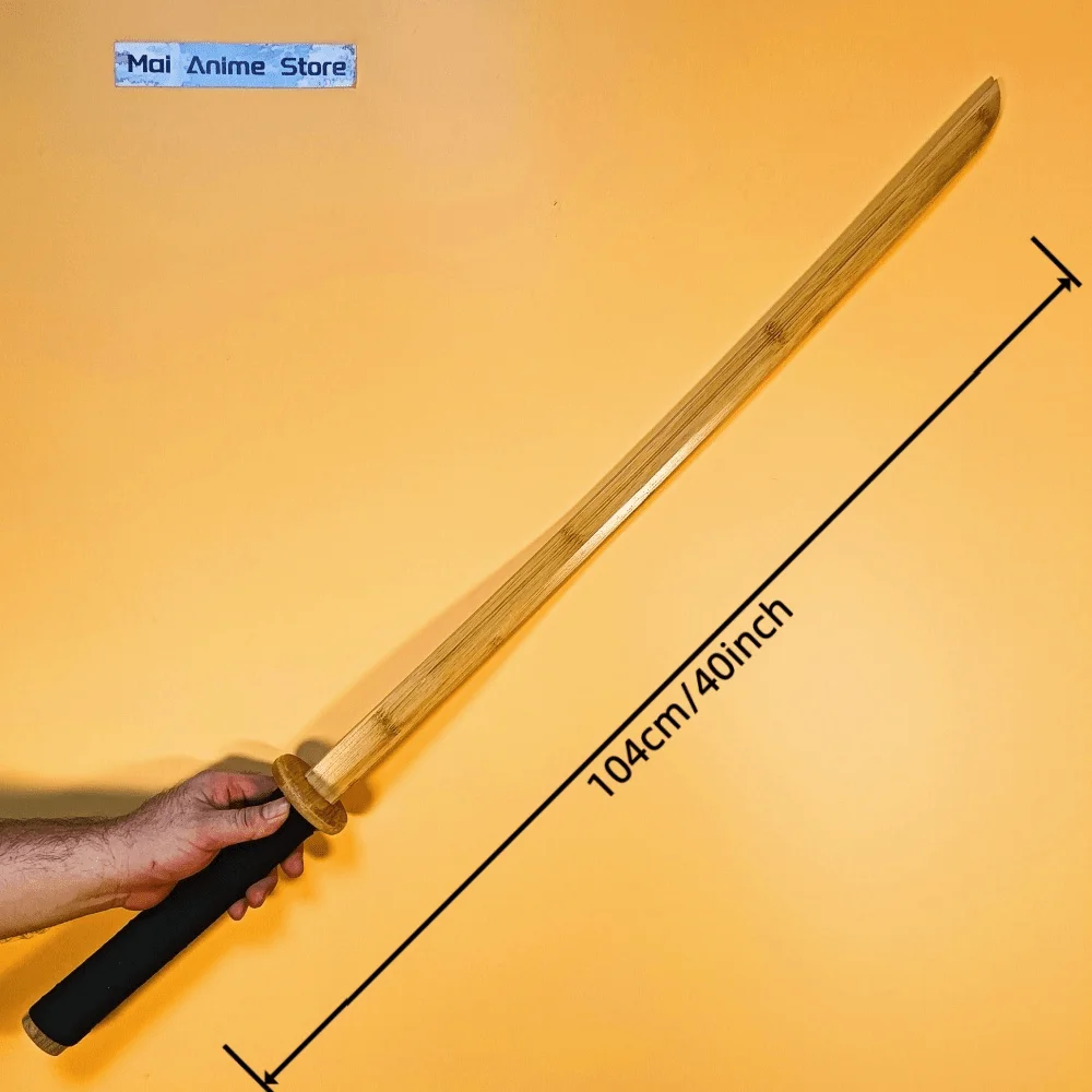 40 pulgadas Laido japonés Katana Kendo espada de madera cuchillo Ninja Anime Cosplay Prop Real Katana Original samurái Unsharp juguete para regalo