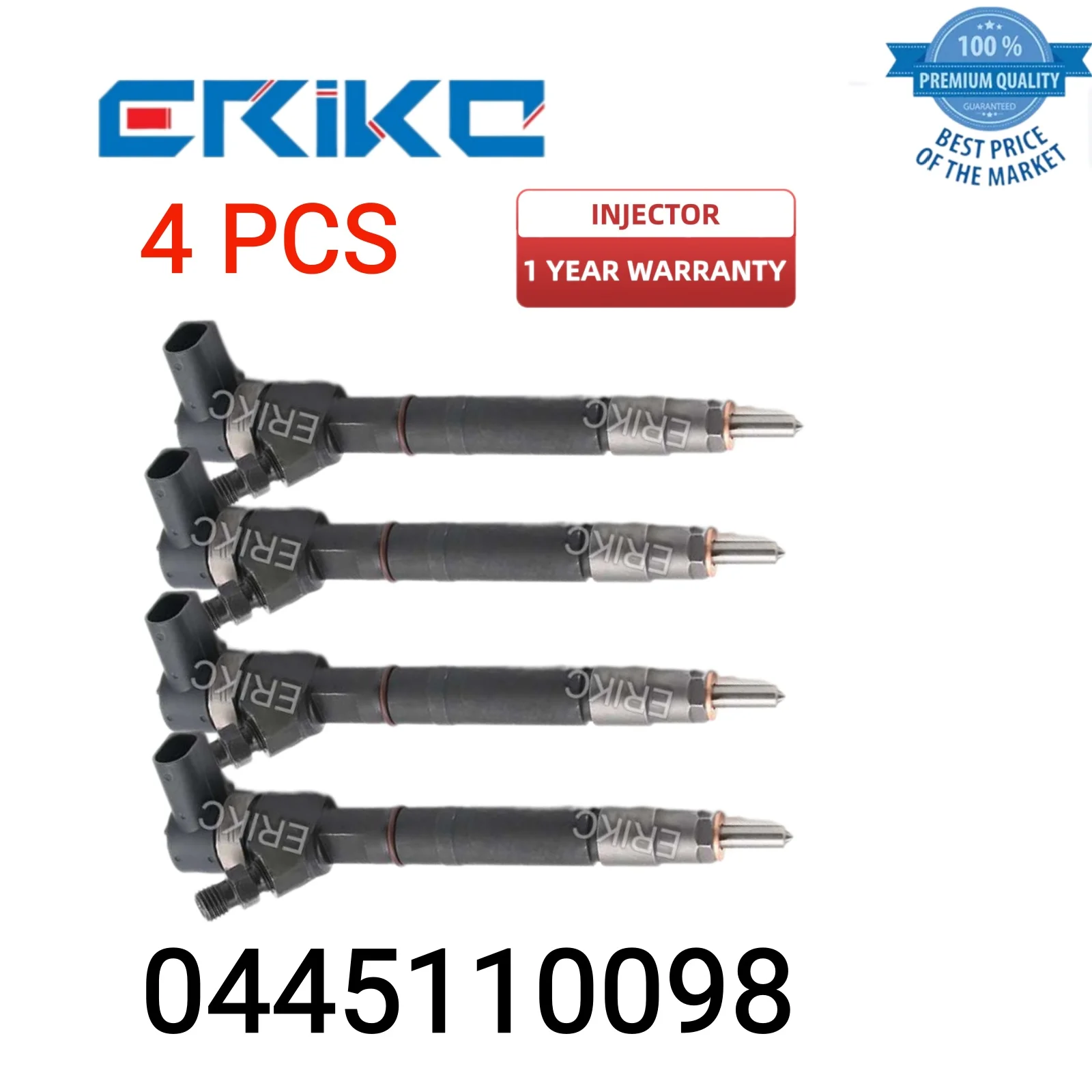 4 PCS 0445110098 Injector Nozzle 0 445 110 098 Original Injector 0445 110 098 Diesel Fuel Injector for Mercedes Benz