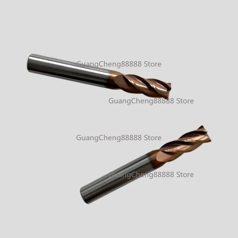 70 Degree 4 Edge Tungsten Steel Round Nose Milling Cutter Carbide CNC High Hardness Seismic