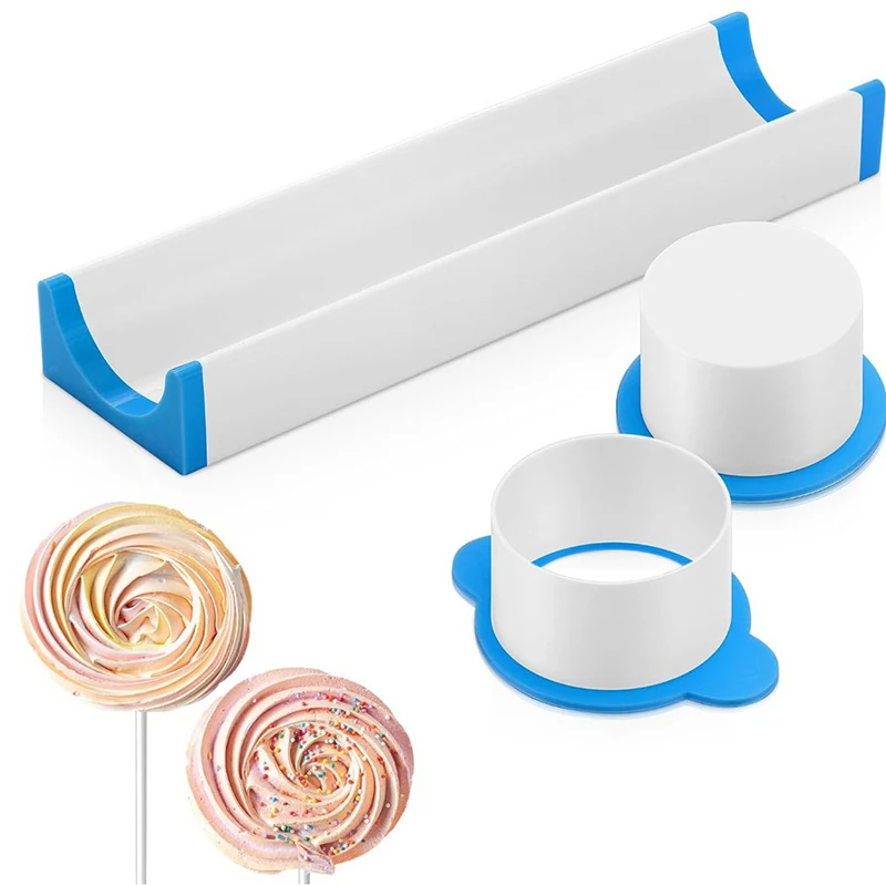 

Набор круговых форм для торта с подносом Easy Cake Circle Maker PLA, набор форм для выпечки для домашней выпечки, вечеринок по случаю дня рождения