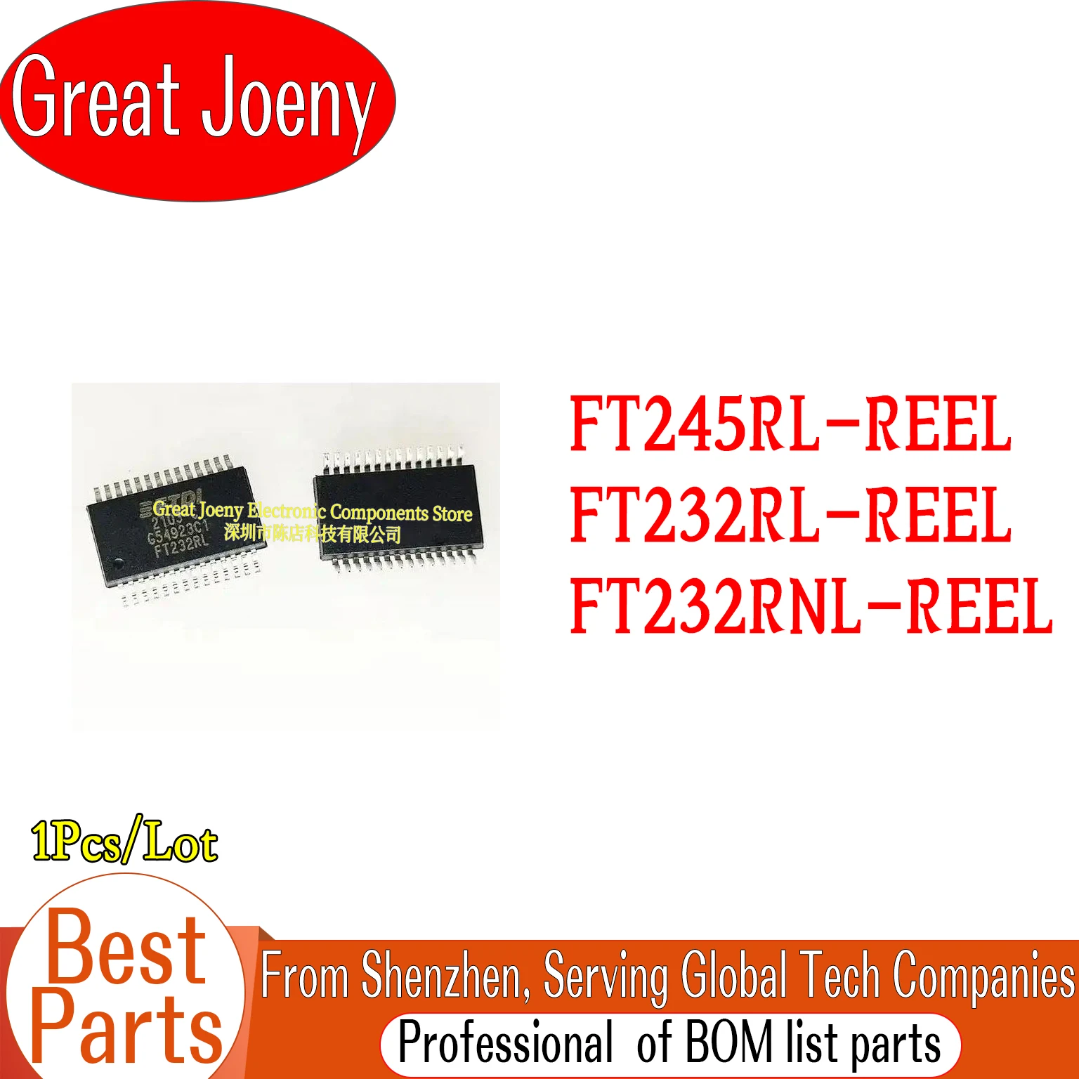 

FT245RL-REEL FT232RL-REEL FT232RNL-REEL FT245RL FT232RL FT232RNL FT245 FT232 USB IC Chip SSOP-28