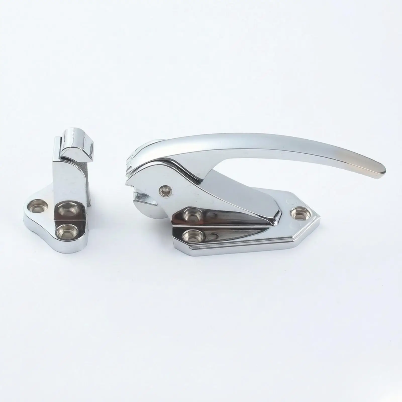 Heavy Duty Freezer Door Lock Chrome Lever Handle with Strike Block for Commercial Kitchen Equipment Door