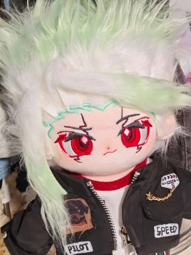 Farcito 20 cm Anime Dr. Stone Ishigami Senku Cotton Doll Toys Cos Bambini Adulti Peluche Dress-Up Toys Festival Regali a sorpresa