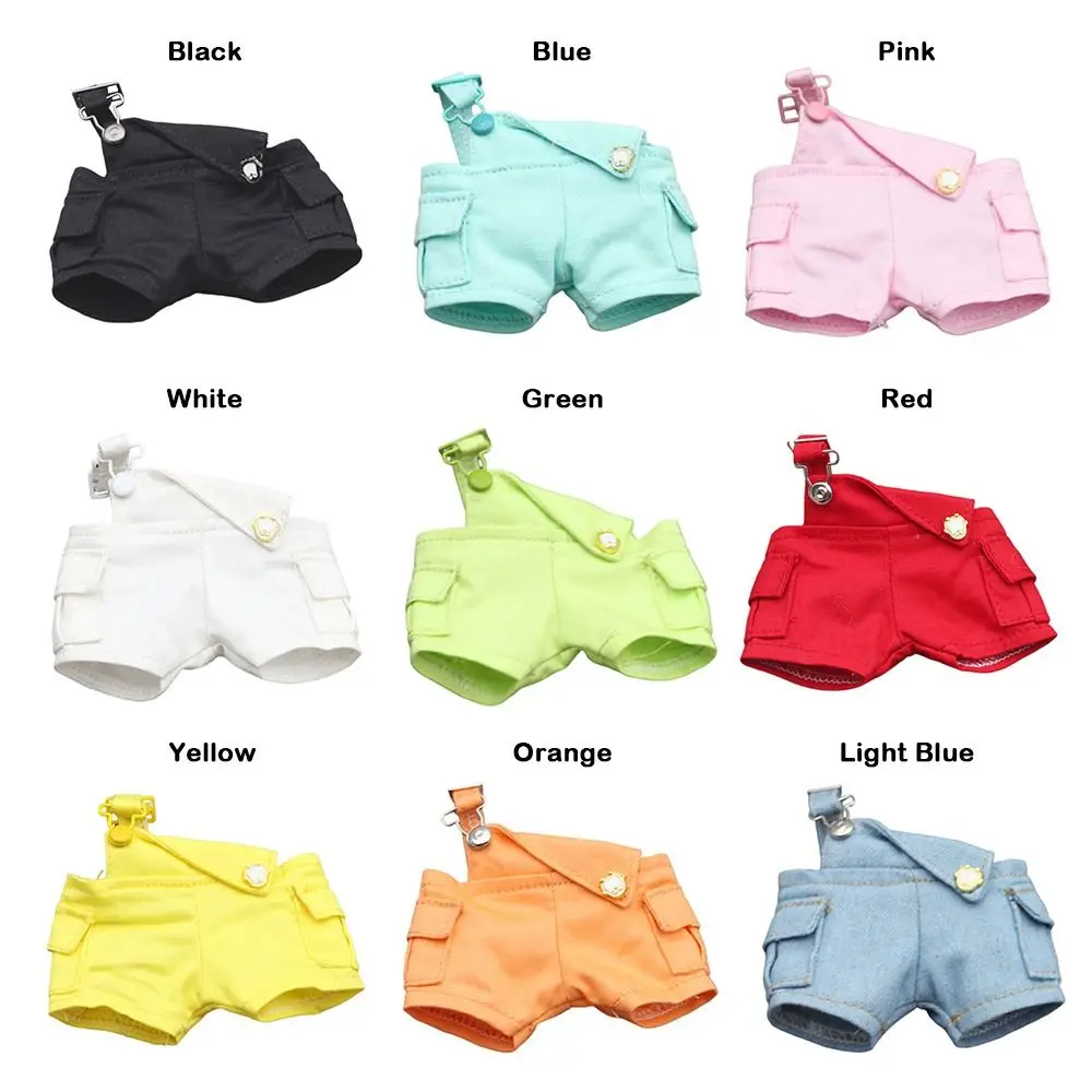 Trendy veelkleurig voor jarretelbroeken DIY handgemaakt voor overalls meisjes fantasiespel speelgoed all-match pop broek pop