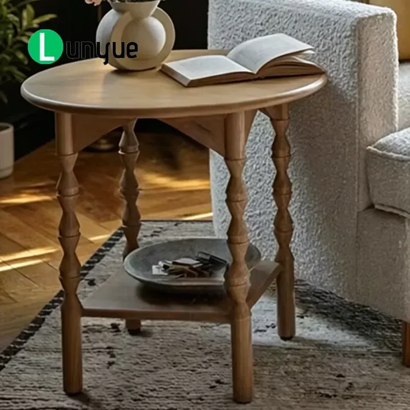 Custom Solid Wood Coffee Table for Living Room Furniture Factory Wholesale Durable Natural Finish Home Decor Centerpiece