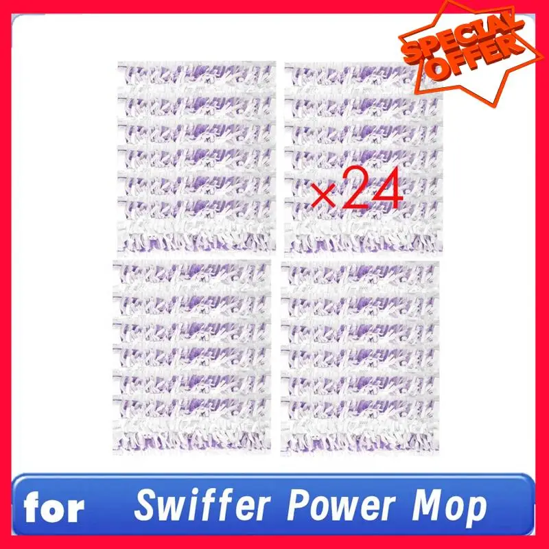 

-ESTR 24 PCS Disposable Power Mop Pads Refills For Swiffer Power Mop Pads Multi-Surface Mop And Power Mop Mop Floor Cleaning