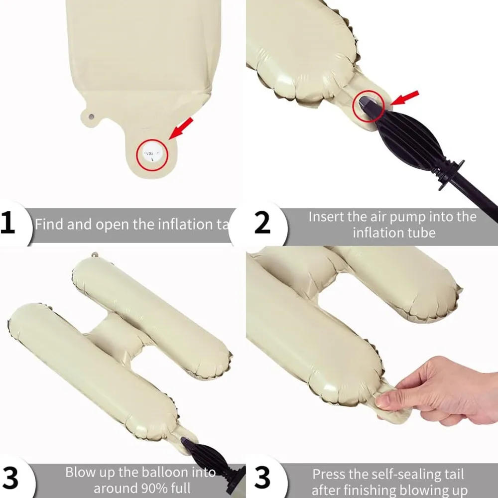 16-Zoll-Creme-Braut-Buchstaben-Folienballon für Hochzeit, Brautparty, Verlobung, Junggesellinnenabschied, Dekoration für Junggesellenabschiede – Detail 4