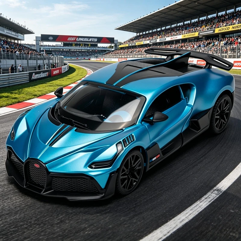 

1:32 Simulation Bugatti DIVO alloy car model, doors and hooks can be opened as static car decoration gifts