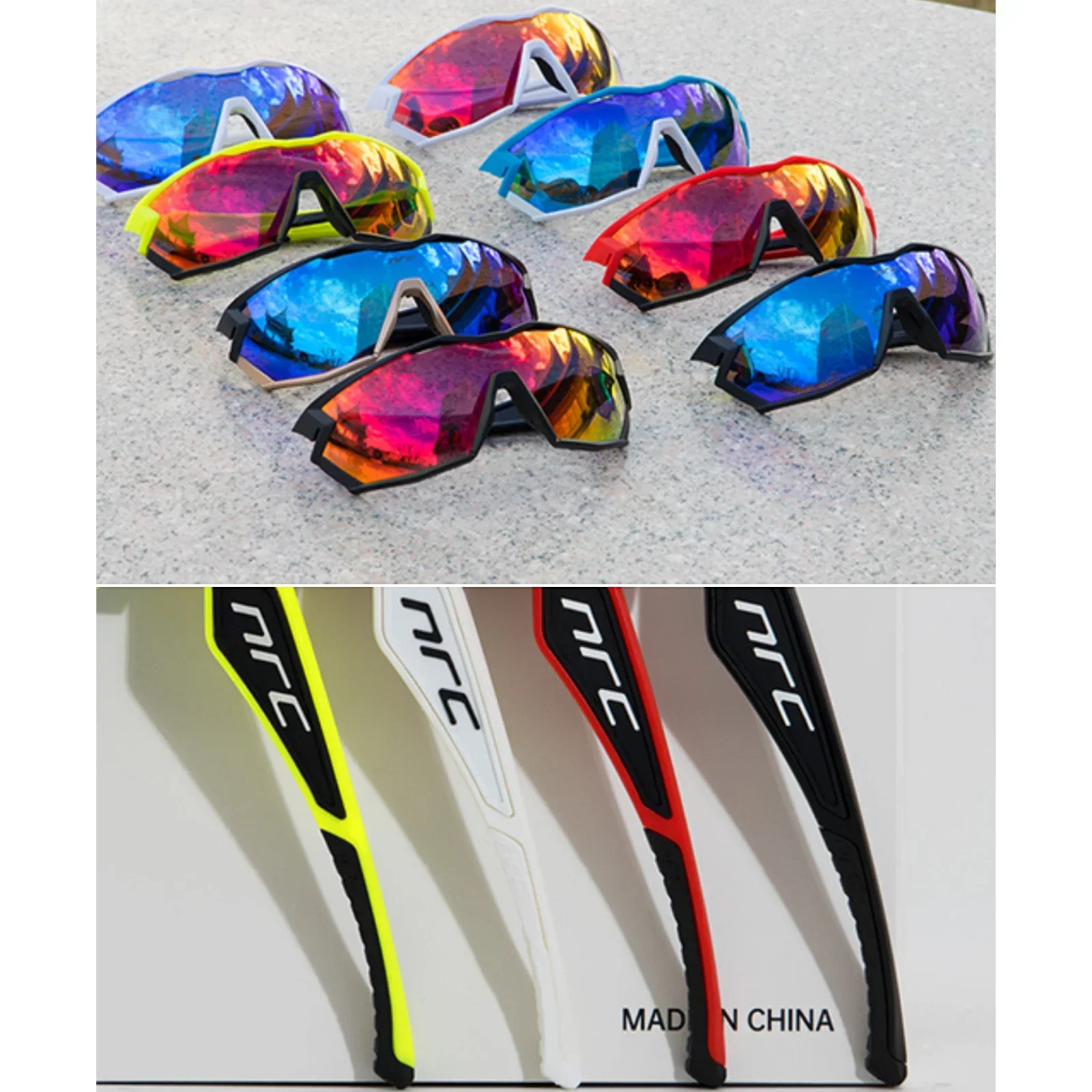 NRC Cycling Sunglasses Woman Bike Goggles Man 1 lens Cycling Glasses Outdoor UV400 Sports Bicycle Eyewear Sunglasses Eyepieces