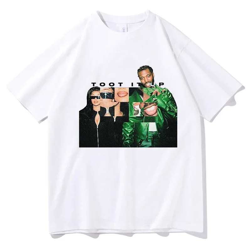 Cardi B Pardison Fontaine Toot It Up T-shirt Men's Women Fashion Hip Hop Unisex TShirt Cotton Casual T-shirts Graphic t shirts