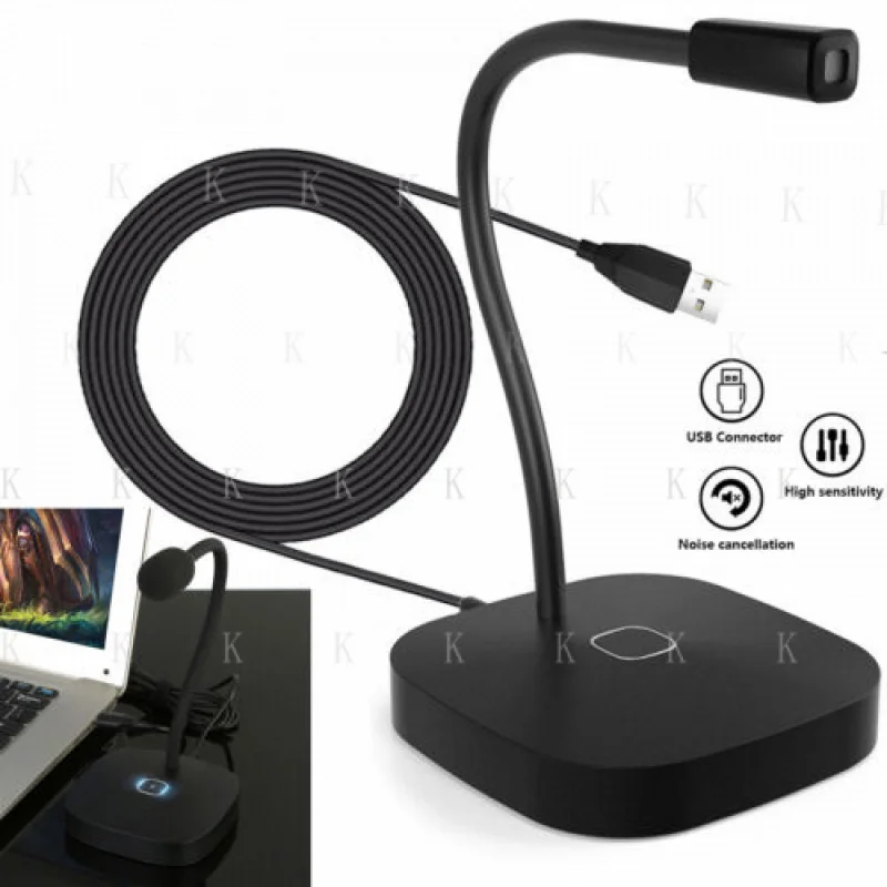 C  FOR  USB Computer Microphone Desktop Conference Live Microphone Video Game Condenser