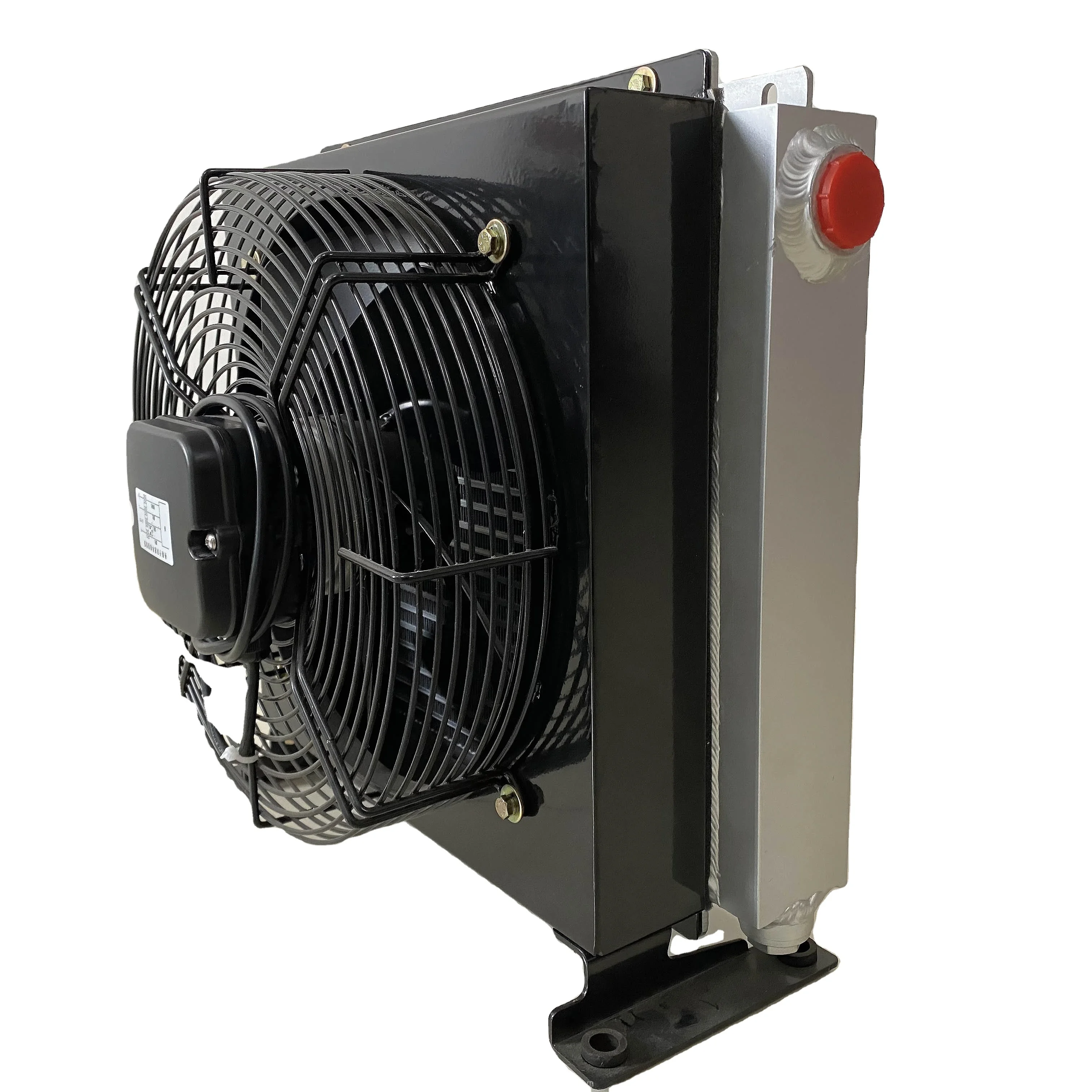 Industrial 12V DC Oil Cooler | High Efficiency Air-Water Heat Exchanger | 30-100L/Min Flow Capacity