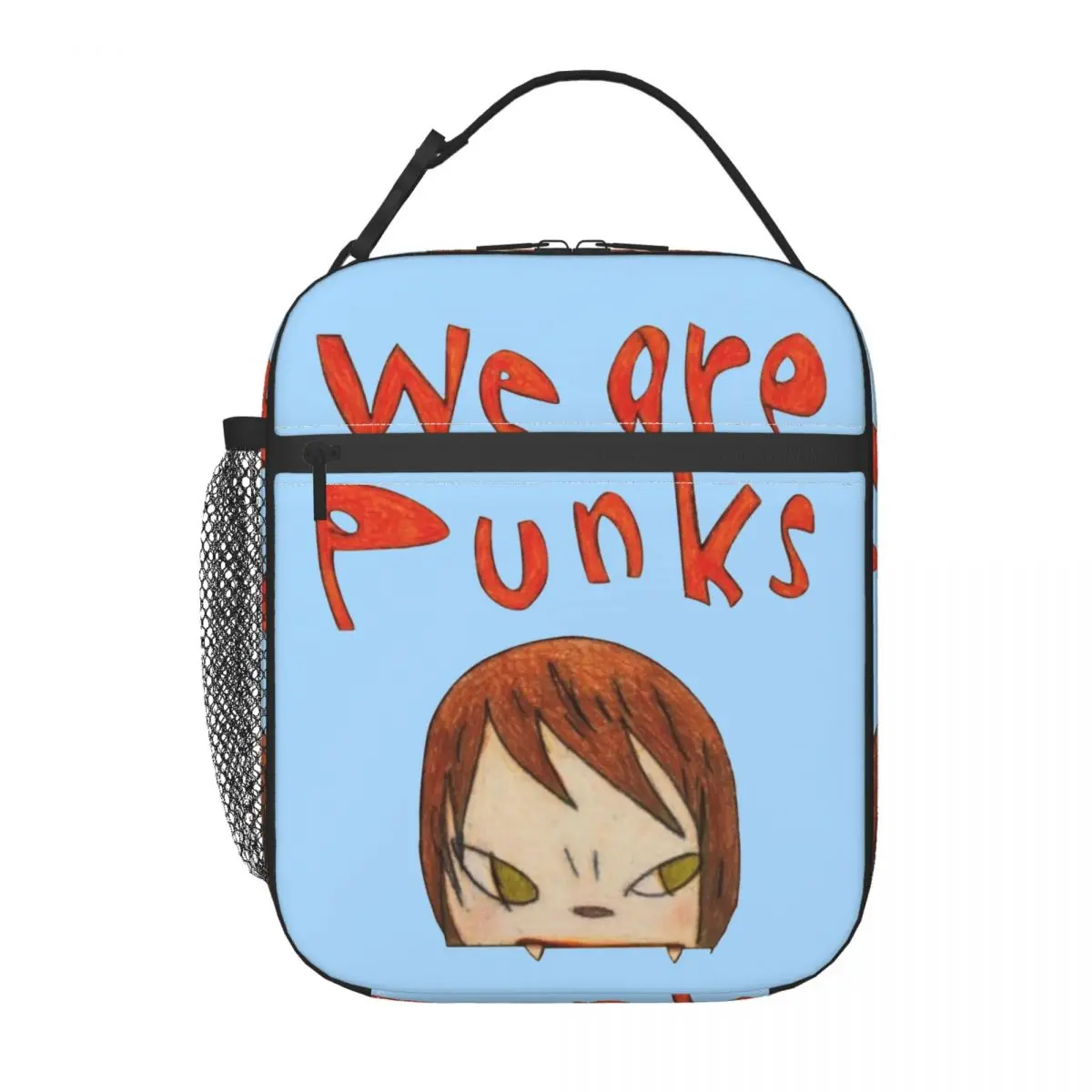 Yoshitomo Nara siamo punk borsa termica per il pranzo borsa termica riutilizzabile portatile Tote Lunch Box Work borse per la conservazione degli