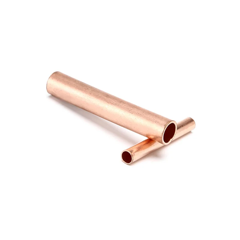 1PCS GT-10 GT-16 GT-25 GT-35 Copper Wire Cable Hole Passing Connecting Tube Electrical Crimp Terminal Ferrule Lug