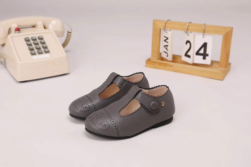 AS Kinderschuhe Marken-Kinderschuhe Baby Mädchen Lederschuhe Kleinkind Prinzessin Ballerinas Jungen Brogue Oxford Weiche Plateau Mary Jane Schuhe – Detail 4