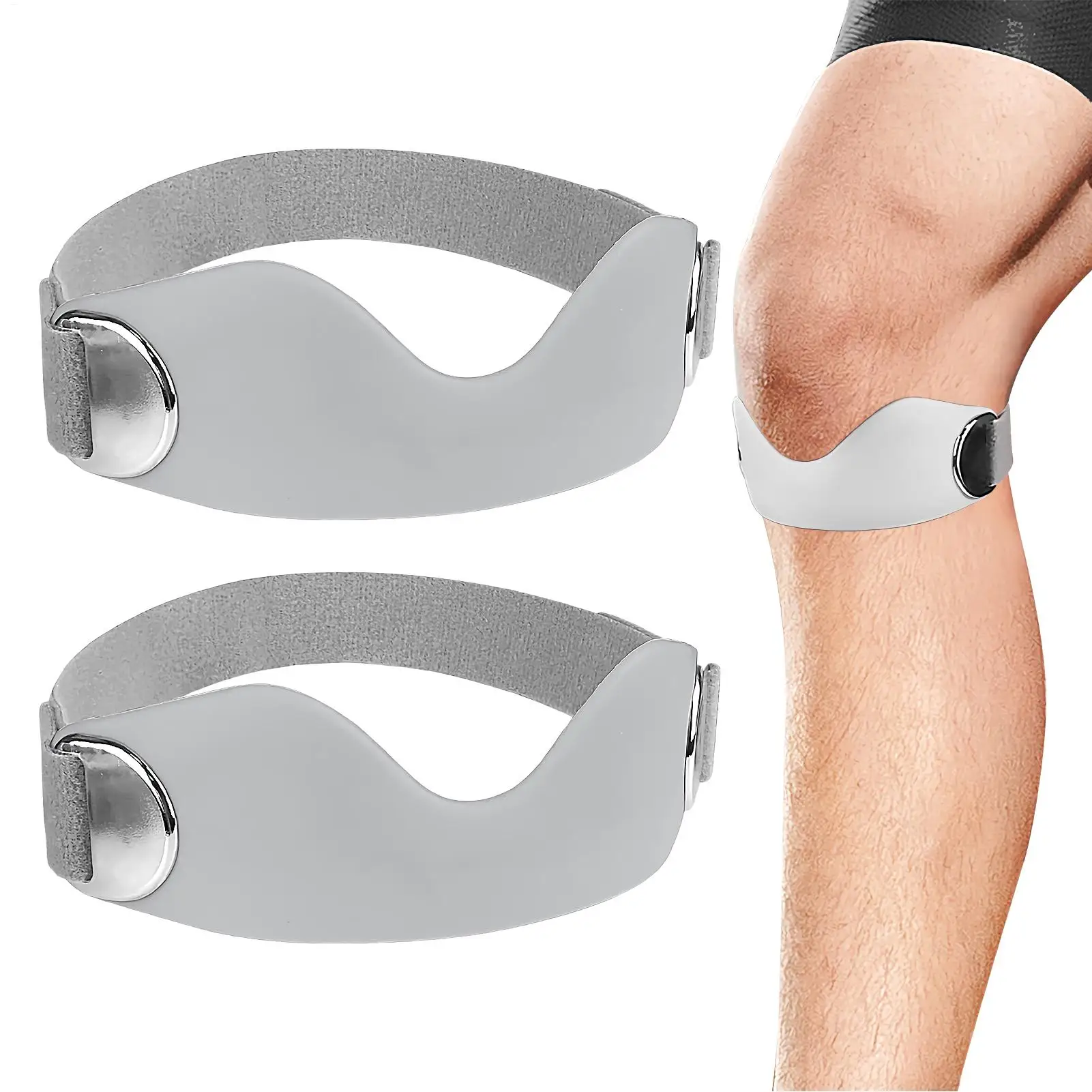 

Подтяжки-стабилизаторы надколенника, комплект из 2 предметов, наколенник, поддержка сухожилий надколенника, дышащая обертка, регулируемые спортивные аксессуары