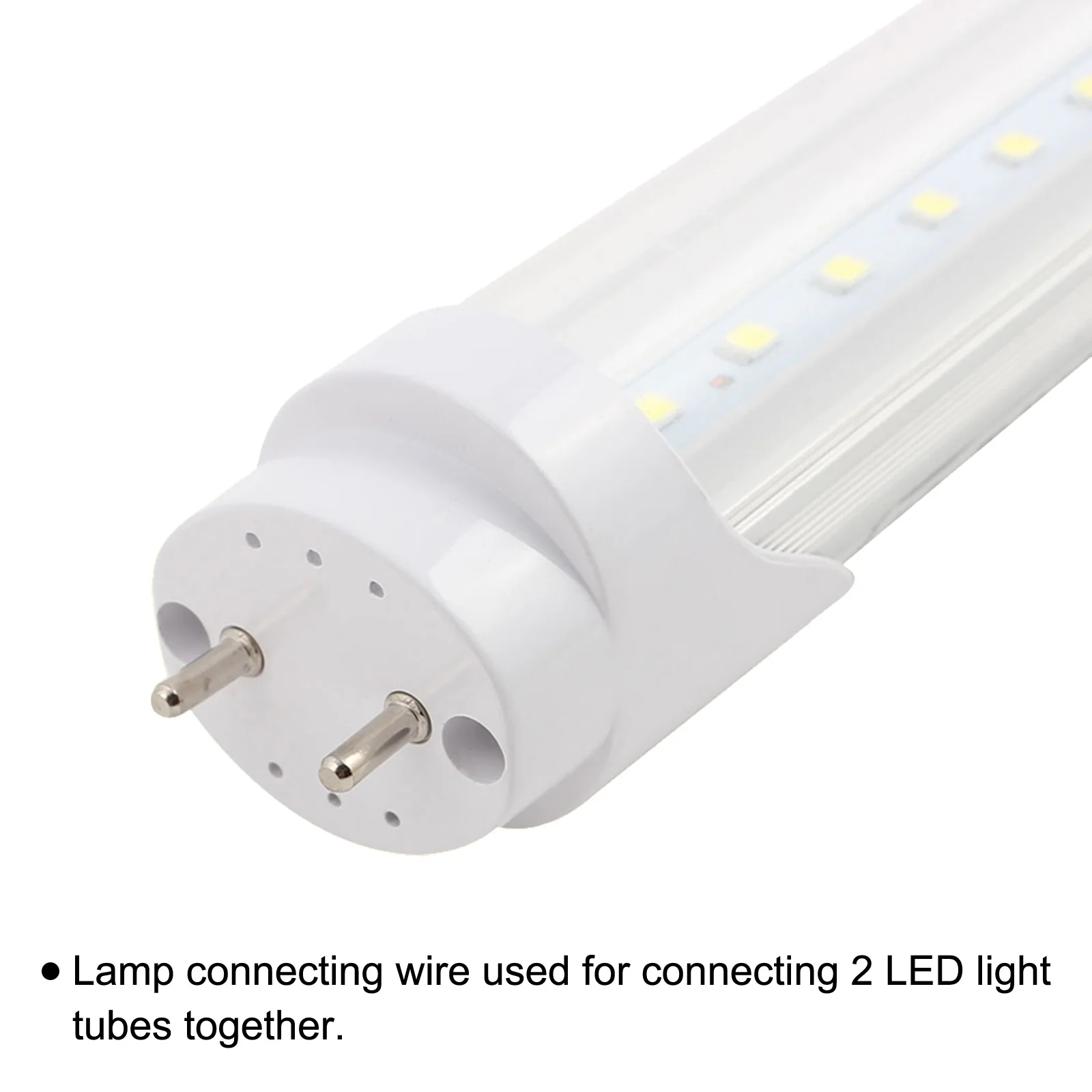 6Pcs 20cm-150cm 2 Pin Double End Light Link Cords cavo di prolunga lampada connettore del cavo di collegamento per tubi luminosi a LED T4 T5 T8
