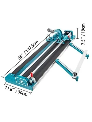 Sihao 47 Inch/1200mm Tegelsnijder Dubbele Rail Handmatige Tegelsnijder 3/5in Cap met Nauwkeurige Laser Positionering Handmatige Tegelsnijder Gereedschap