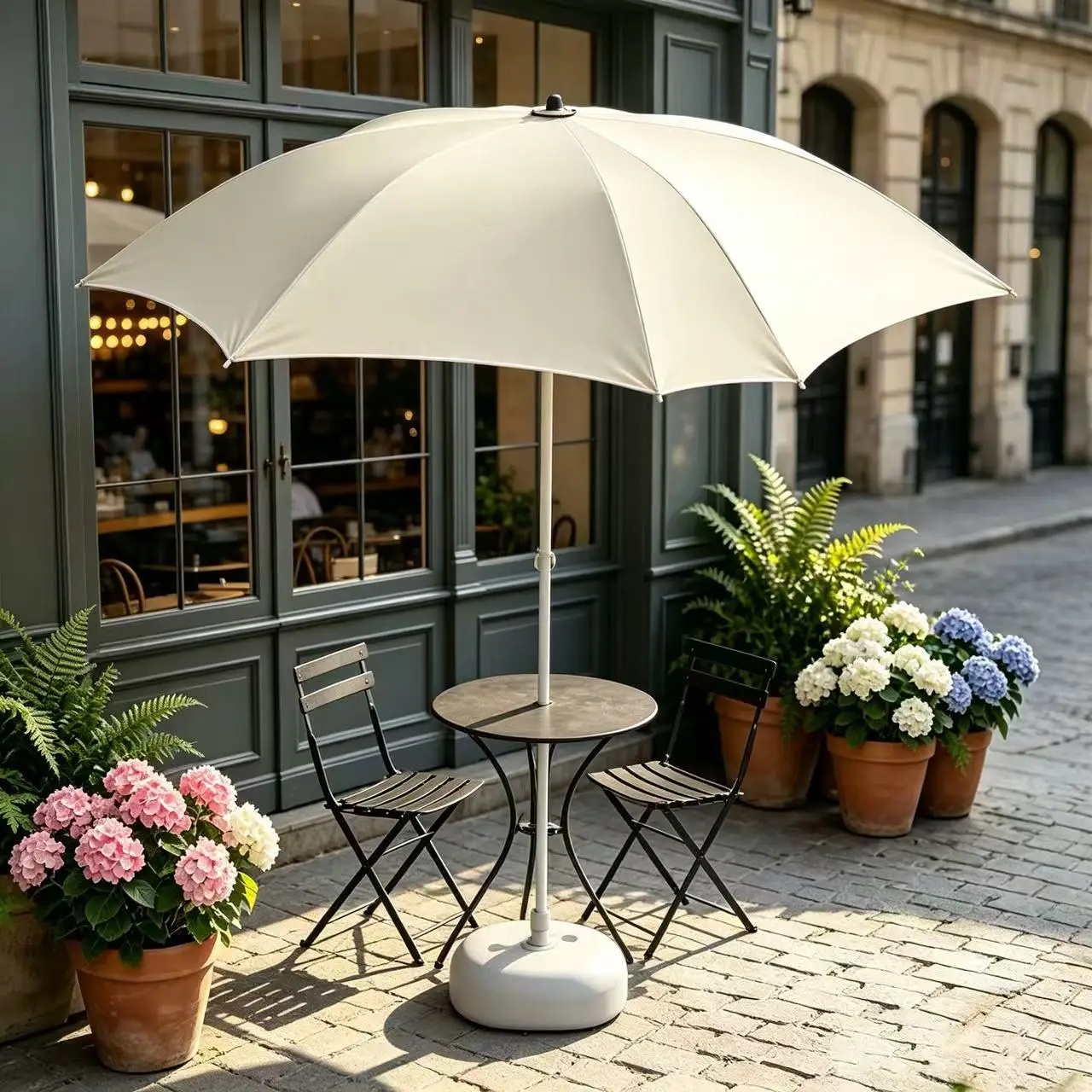 Waterproof Bohemian Tassel Garden Patio Umbrella Heavy Duty Outdoor Shade for Backyard Beach Poolside Fishing And More