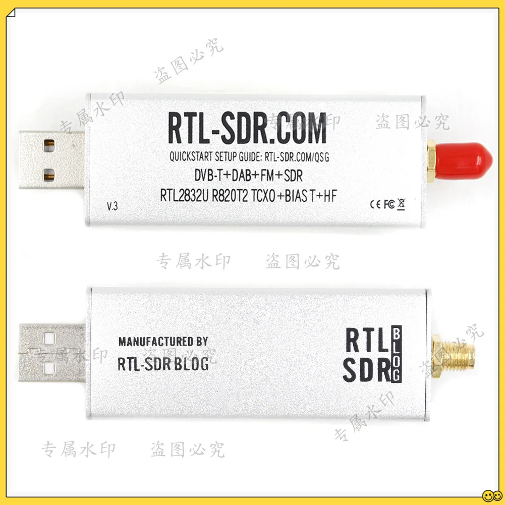 RTL-SDR V3 R820T2 RTL2832U 1PPM TCXO SMA RTLSDR Software Defined Wireless