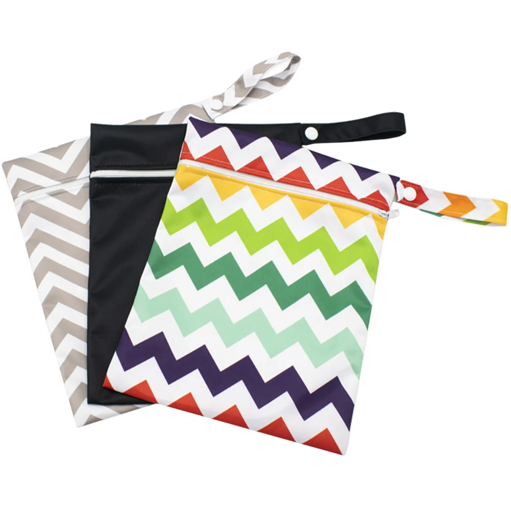 

3pcs Diaper Bag Pouch Storage Organizer Portable Infant Travel Essentials Reusable Waterproof Hanging Toiletry Gym Swim