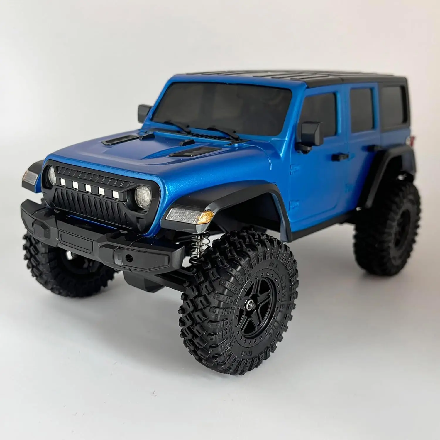 1/18 Scale RC Rock Crawler 4x4 Off Road Remote Control Truck, RTR All Terrain with Proportional Control, 370 Motor Upgraded Chassis, 3 Speed, Indoor Outdoor Hobby Model for Adults