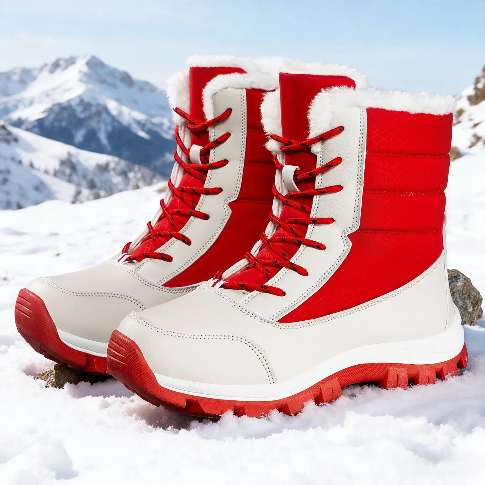 women's-winter-thick-bottomed-fleece-lined-snow-boots-waterproof-tied-high-top-cotton-shoes-anti-slip-casual-round-toe-boots