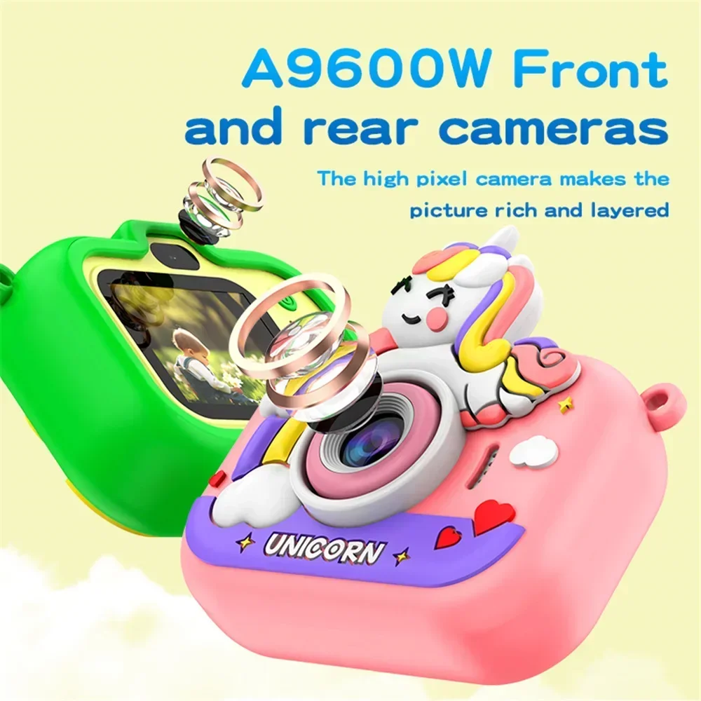 Kids Instant Print Digital Camera 1080HPhoto Camera With  Card For Children Boys Girls Christmas Birthday Gift