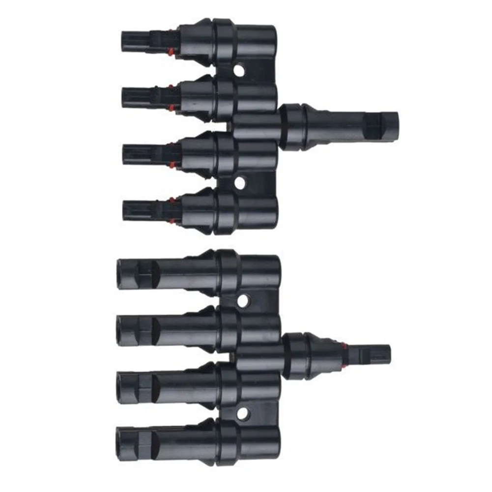 High Quality Solid Solar Connector Solar Panel 1 Pair Connectors Fuse Holder Splitter PV Connectors Protection Voltage