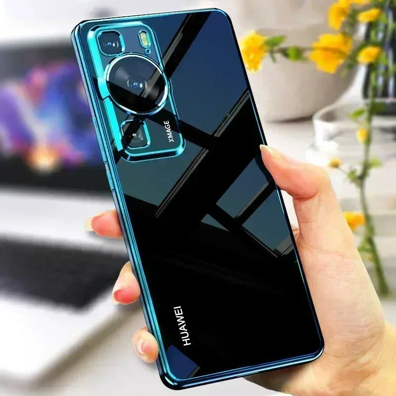 Electroplating Phone Case for Huawei P60 Pro Lens All-inclusive Soft Silicone Shell for HuaweiP60 P60Pro Protective Cover