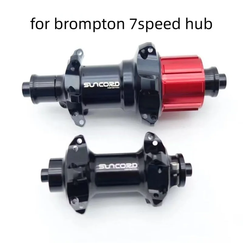 Suncord Ceramic bearing 7speed hub is compatible with Cline Pline Tline for brompton7-speed hub 18 hole