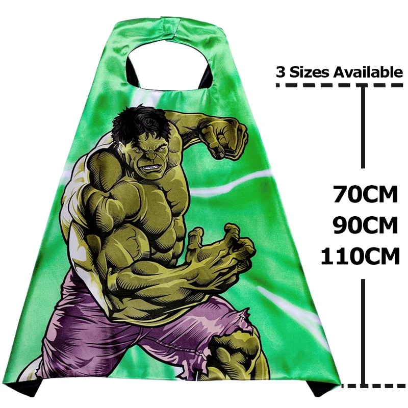 SN60 MARVEL Hulk Satijnen Capes Voor 3-11 Jaar Kinderen Superheld Cosplay Accessoires Jongen Fantasie Rollenspel Party Dress Up Prop1@j$