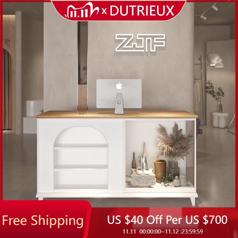 

Store L Shaped Reception Desks Business Light Luxury Design Modern Reception Desks High-end Display Scrivania Office Furniture