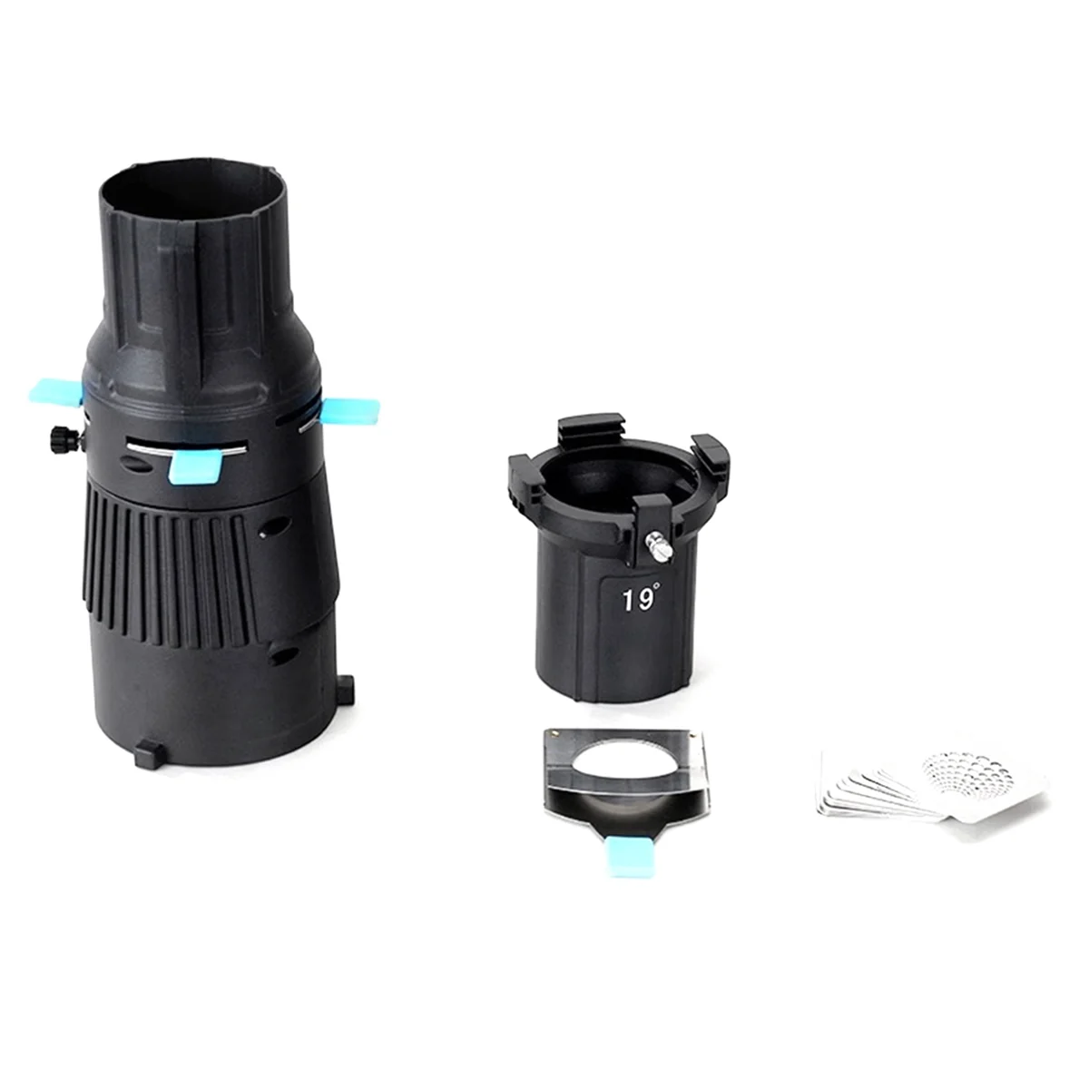 Focaliza el condensador de fotografía de Snoot con formas de hojas geométricas, geles de filtro Gobo para estudio fotográfico