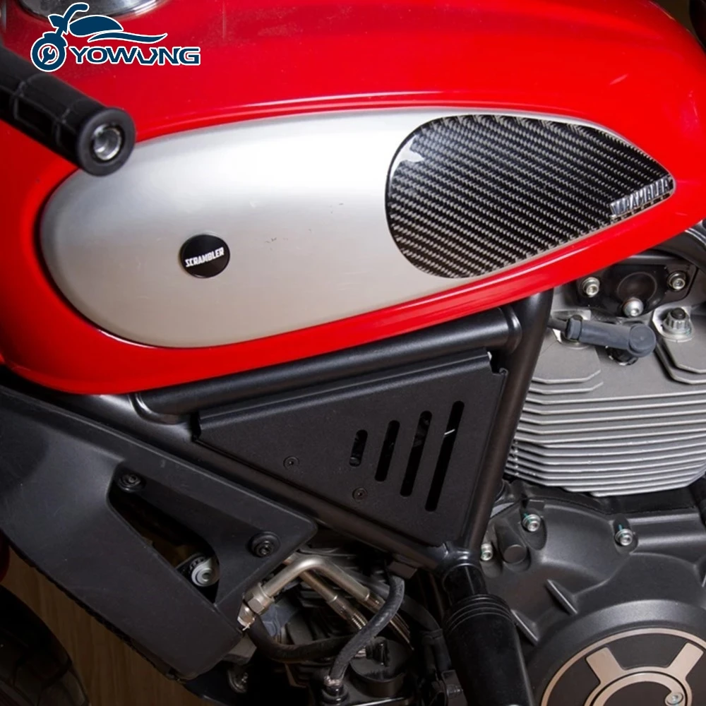 ملحقات الدراجة النارية لـ Ducati Scrambler 800 Icon Sixty Classic Full Urban Enduro 2015-2018 لوحات جانبية غطاء هدية حماية