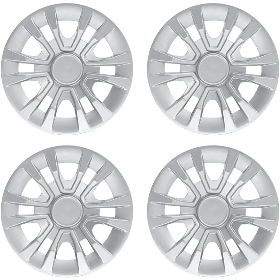 

Golf Cart Hubcaps 8 inch Universal Wheel Covers Hub Caps for Club Car EZGo Yamaha Golf Buggies Size 8" Set of 4 Silver …