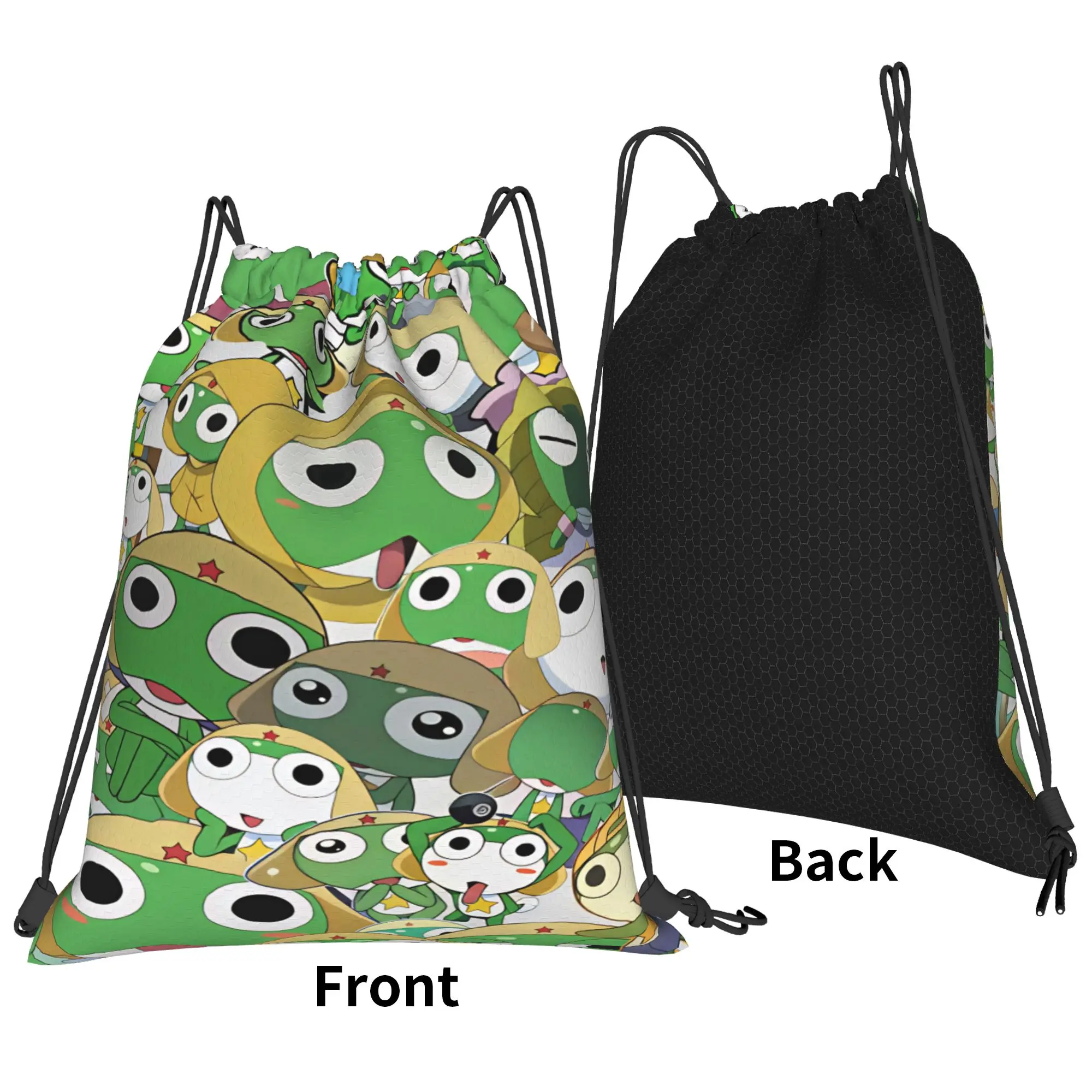 Keroros Giroro Drawstring Bag  Retro Lightweight Sackpack String Bags Women Gym Fitness Backpack