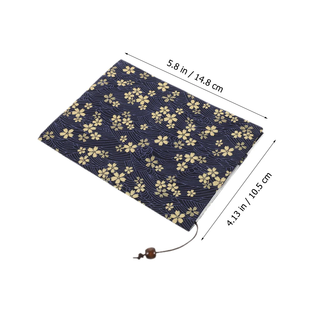 A6 Decorative Book Sleeve Gold Foil Printed Fabric Cover Reusable Protective Book Cover for Hardcover Textbooks