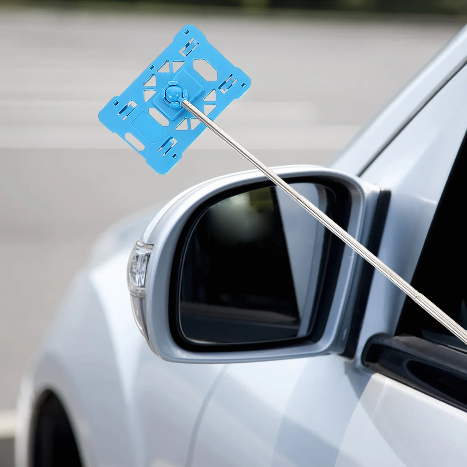 

2Pcs Convenient Parking Card Swiping Tool Extendable Rod for Car Supplies Access Control Card Holder Parking Rod