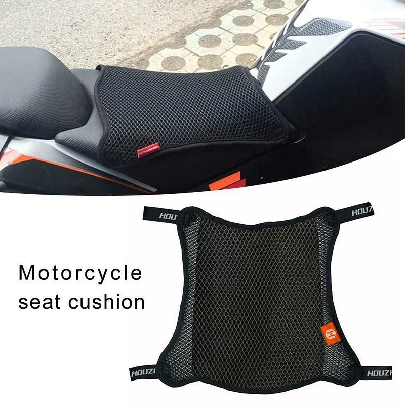 Fits Motorbike Breathable Sunscreen And Heat-insulating Seat Cover Motorcycle Non-Slip Cushion 3D Mesh Net Pad Car Accessories