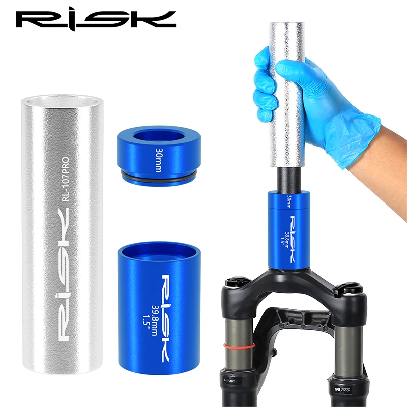 RISK Bicycle Fork Base Install Tool MTB Mountain Bike Headset Bottom Washer Setting Tool Kits For 28.6/1.5/1.25 Fork Repair Tool