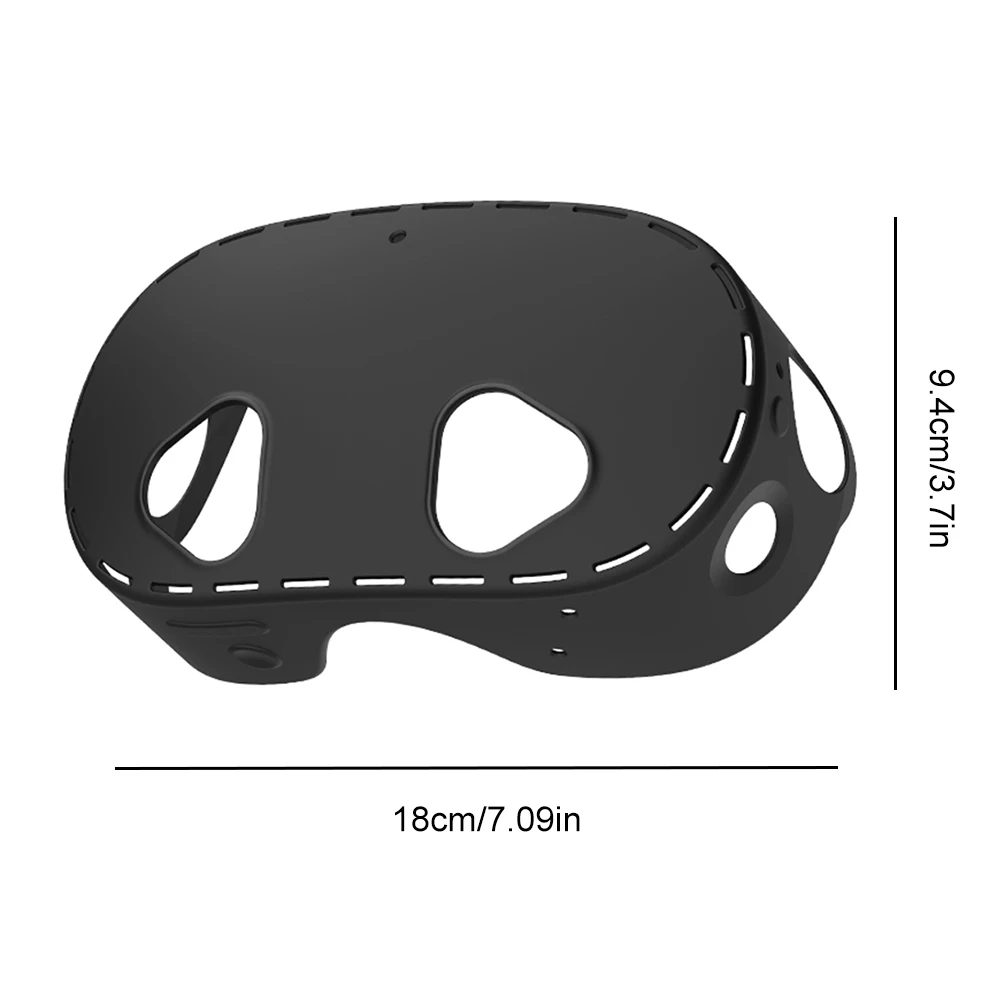 غطاء سيليكون واقي لسماعة الرأس ميتا كويست 3S VR ، حافظة حماية مضادة للخدش ، غلاف VR ، واقي سماعة الرأس الأمامية
