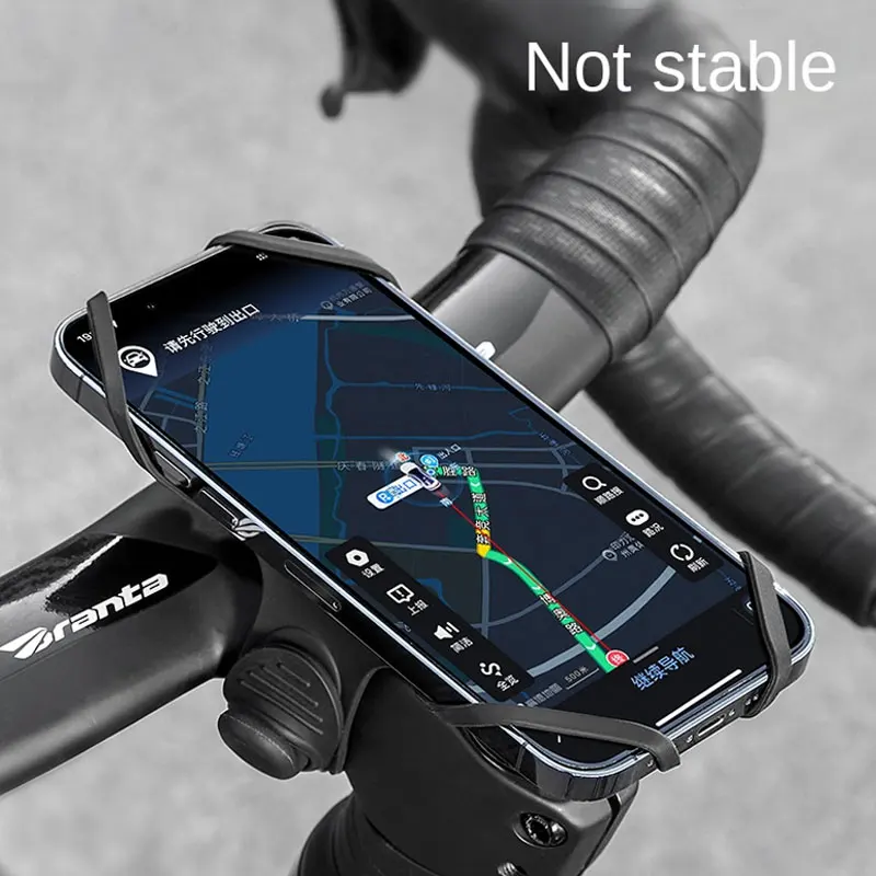 

Xunting Silicone Shockproof Phone Holder for MTB Motorcycle Bikes Non Slip Bike Mount with Anti Shock Bracket