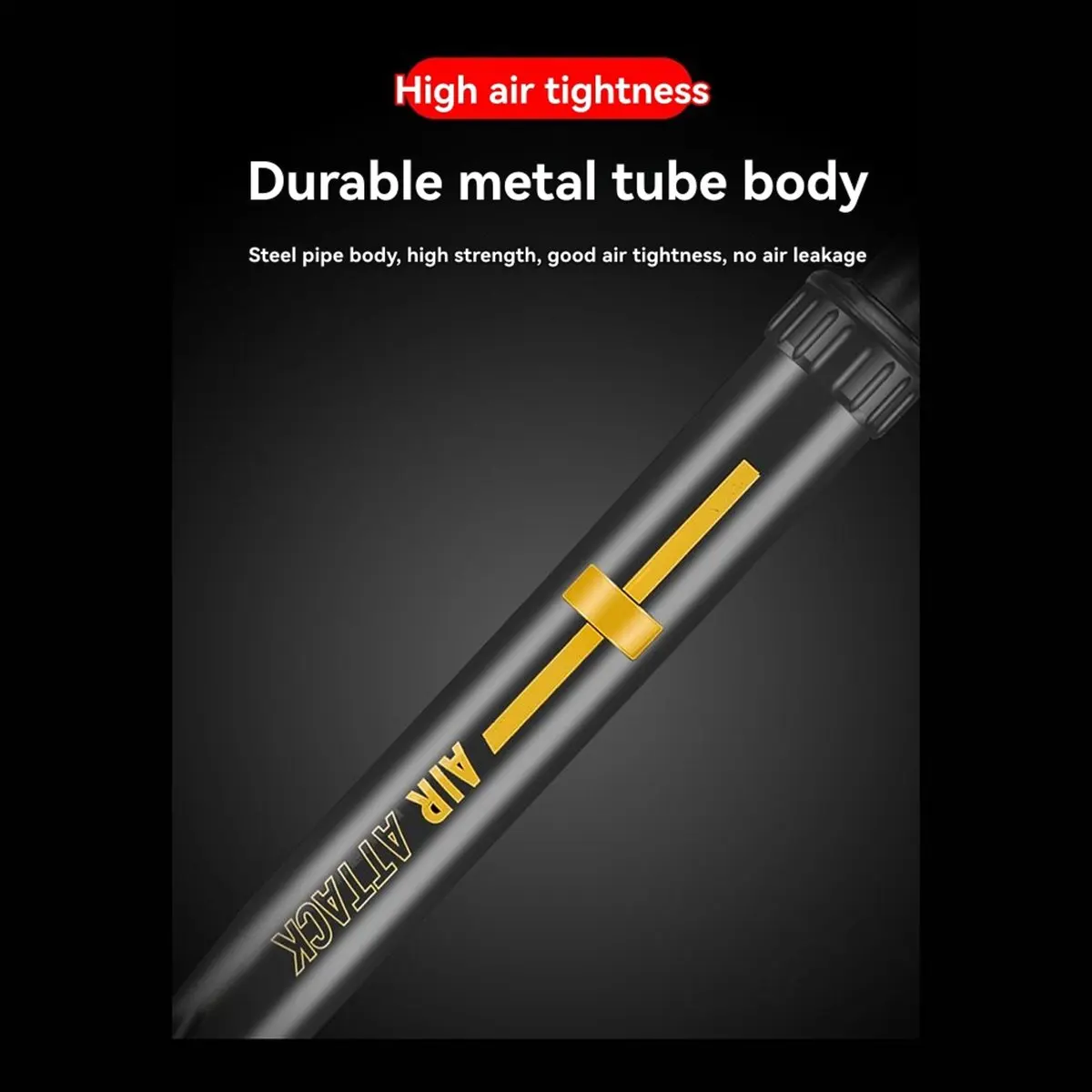 A61P High Pressure Air Pump 160PSI Manual Pump Valve Tire Inflator MTB Road Bike Accessories Black