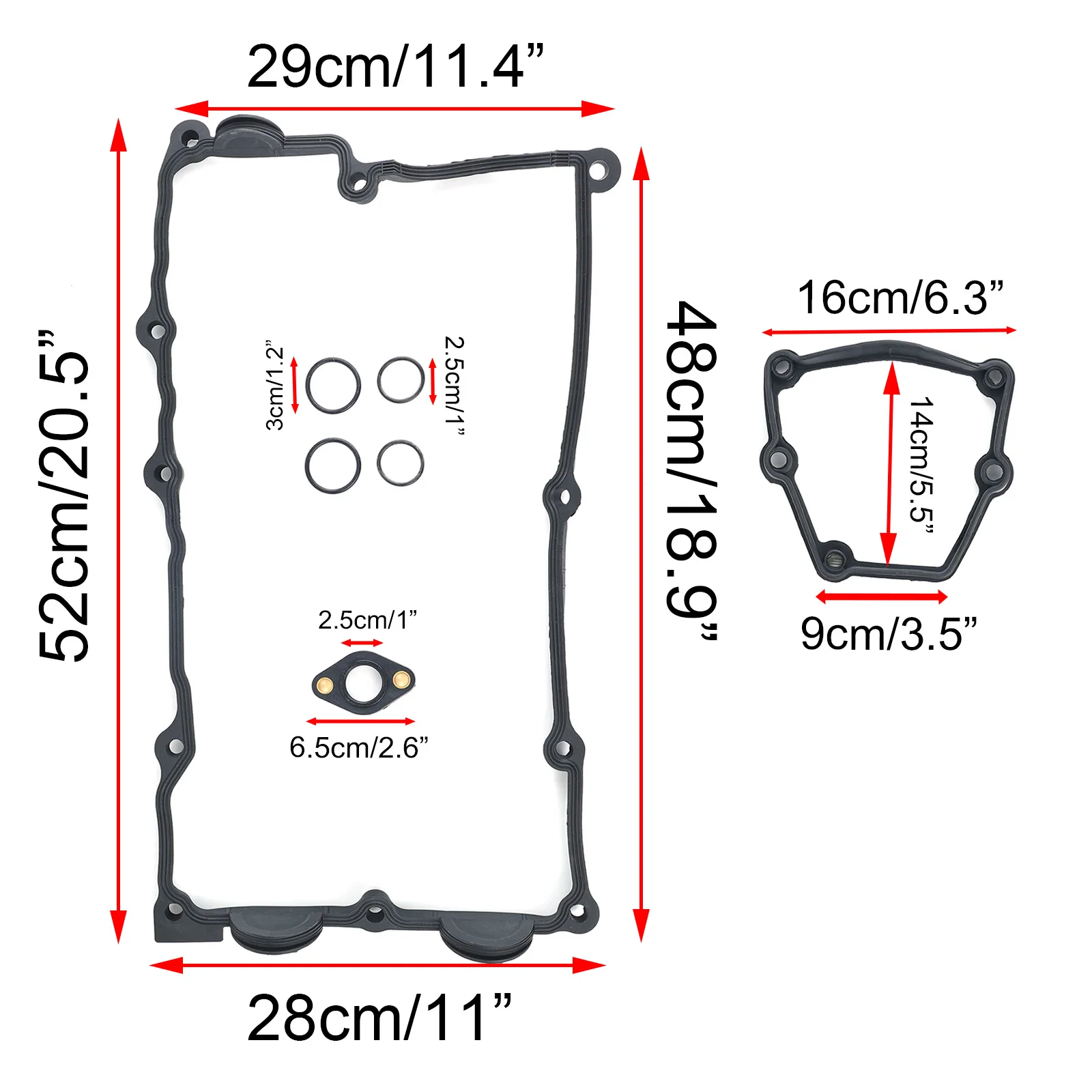 Valve Cover Gasket Set 11120032224 For BMW E87 120i E46 318i E90 320i X3 N46 N42 2001 2002 2003 2004 2005 2006 2007 2008 2009-13